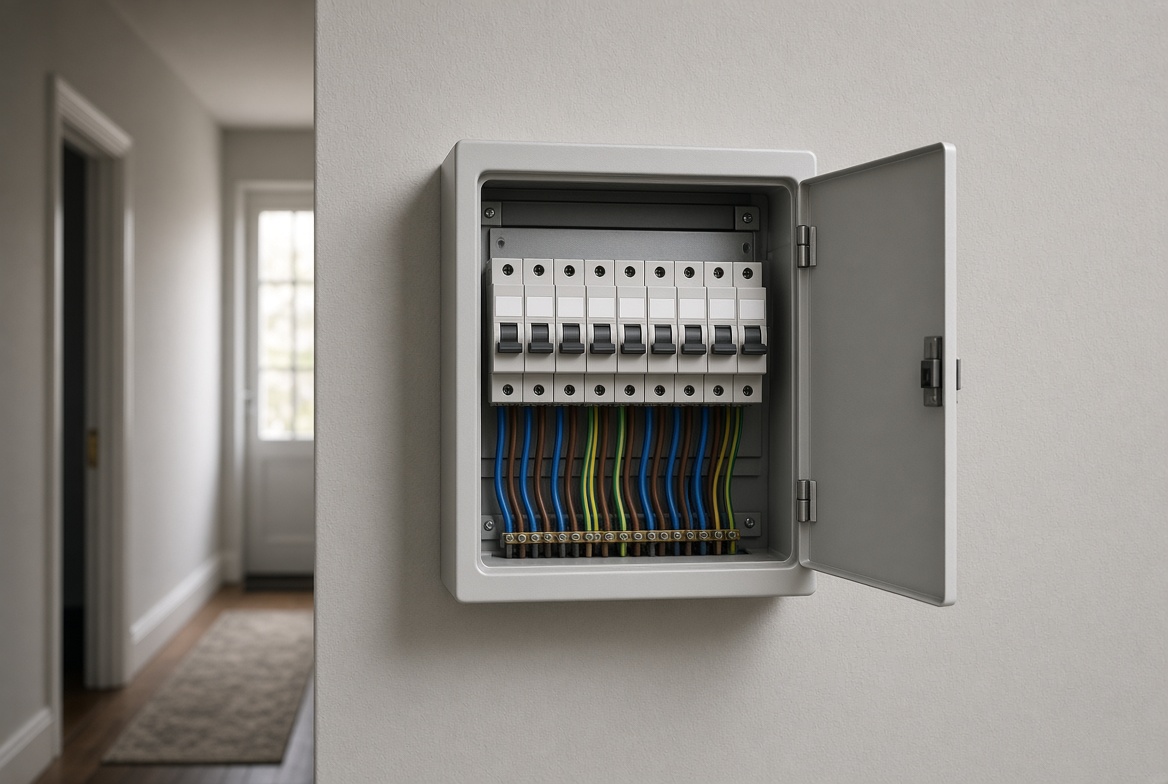 Finished 18th Edition consumer unit