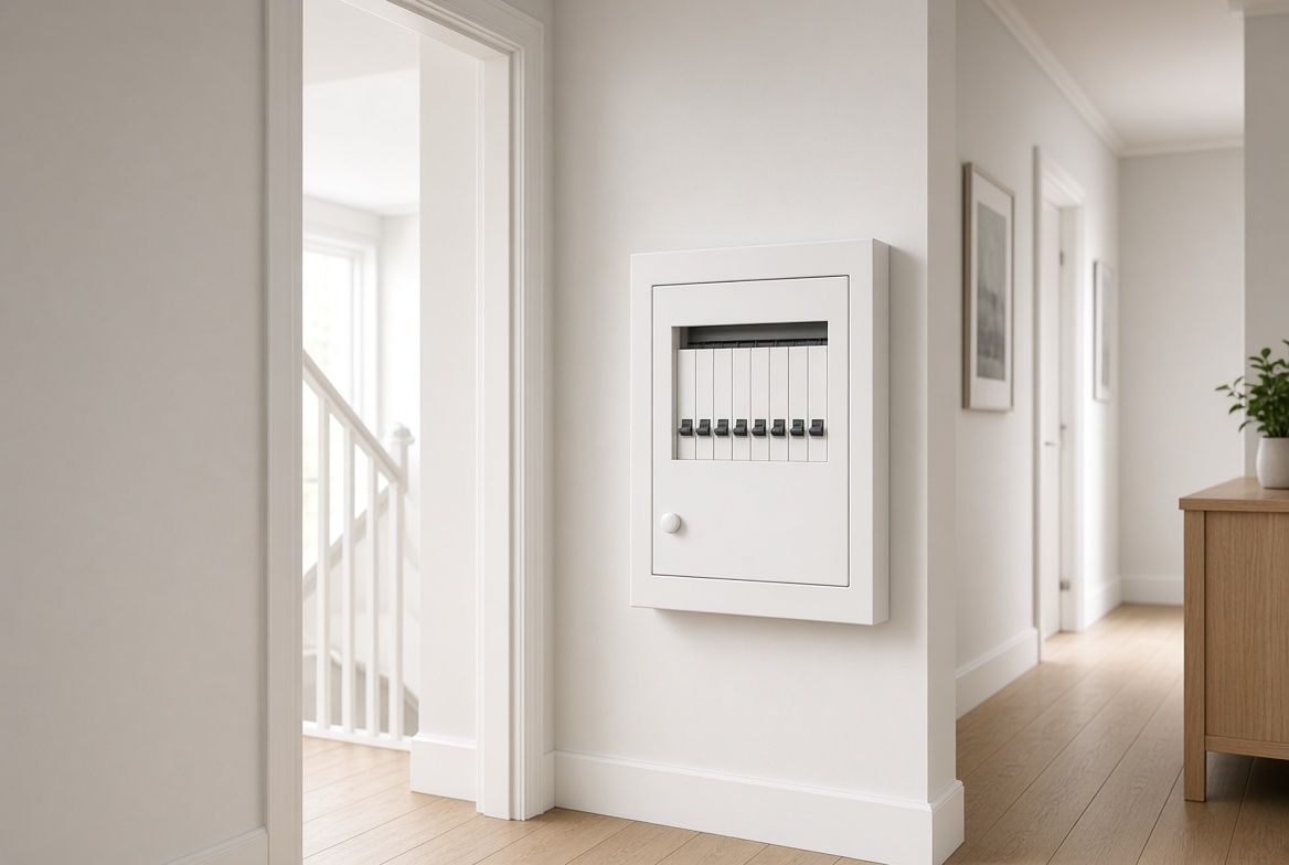 Domestic consumer unit in a Sheffield home