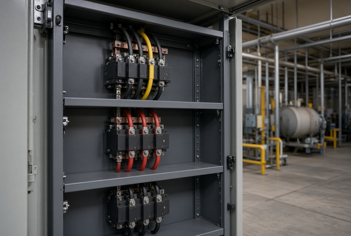 Industrial switchgear and 3-phase plant